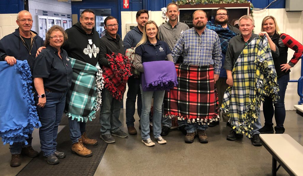 Blanket making for nursing homes